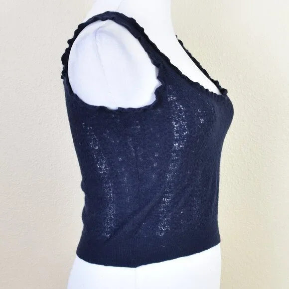 Ralph Lauren Black Label Cashmere Cardigan Tank Twin Set - S - Picture 7 of 14